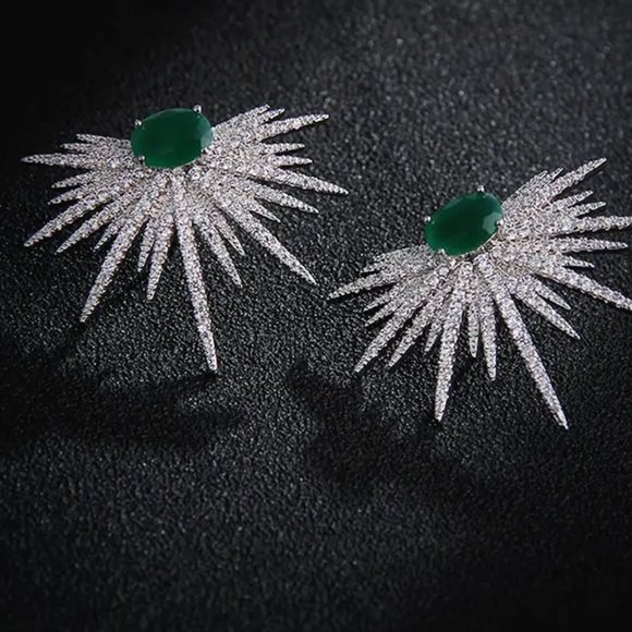 3ct Starburst Earrings - Picture 8 of 14